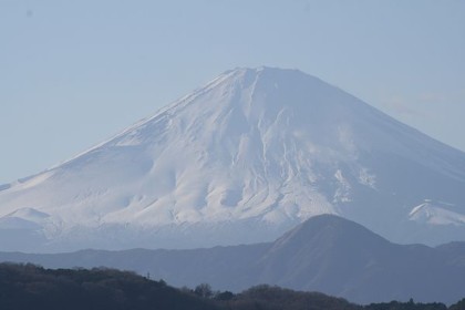 二の宮から見た富士山